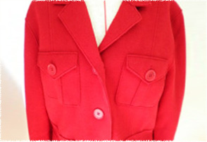 コート身幅つめ前